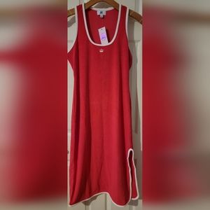 Juicy By Juicy Couture Towel Terry Sleeveless Midi T-Shirt Dress / Size Large